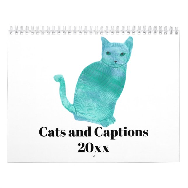 Calendrier L'humour d'amusement de chats et de légendes (Protection)
