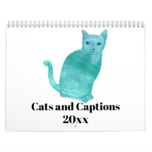 Calendrier L'humour d'amusement de chats et de légendes