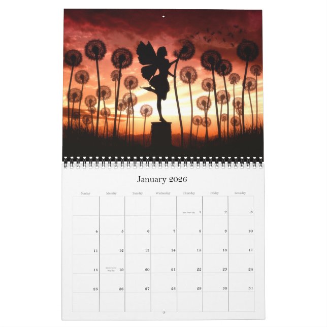 Calendrier L'imaginaire trop heureux de Julie silhouette le (Jan 2026)