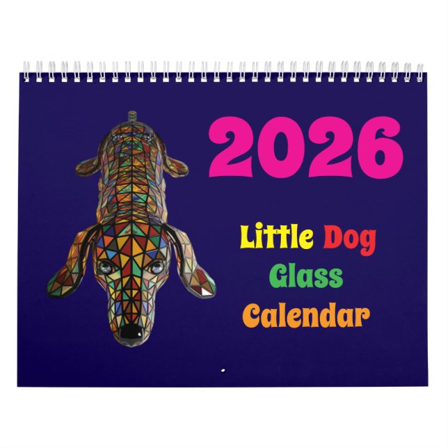 Calendrier Little Dog Glass Calendar (Protection)