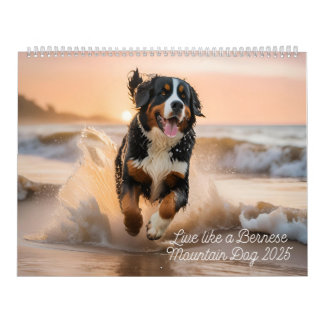 Calendrier Live Like A Bernese 2025 Wall Calendar