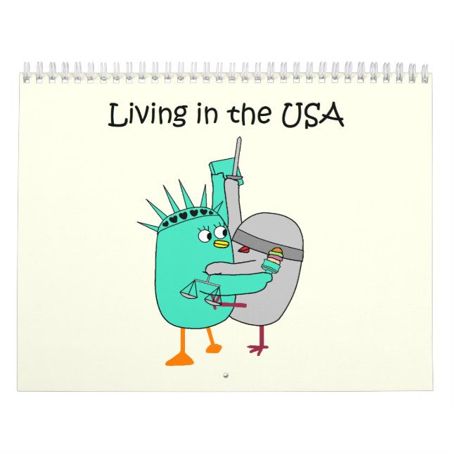 Calendrier Living in the USA Calendar (Protection)
