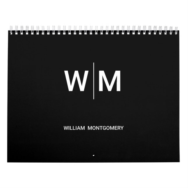 Calendrier Logo de marque noire | Entreprise (Protection)