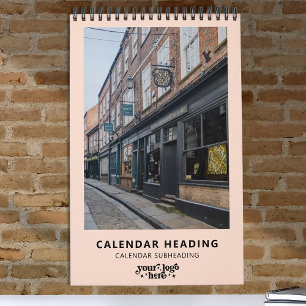 Calendrier Logo d'entreprise Simple Moderne Minimaliste Promo