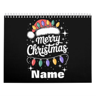 Calendrier Lumières de Noël Chapeau de Père Noël Cadeau Perso
