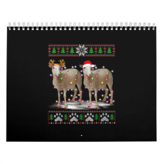 Calendrier Lumières des arbres de Noël des moutons | Cadeau a
