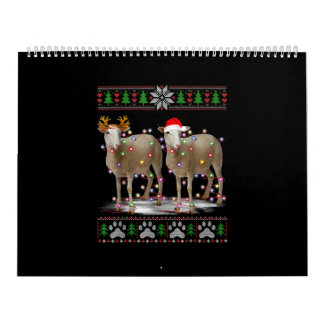 Calendrier Lumières des arbres de Noël des moutons | Cadeau a