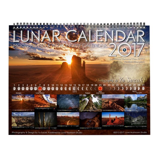 Calendrier lunaire 2017 Phases de la lune Calendri (Protection)