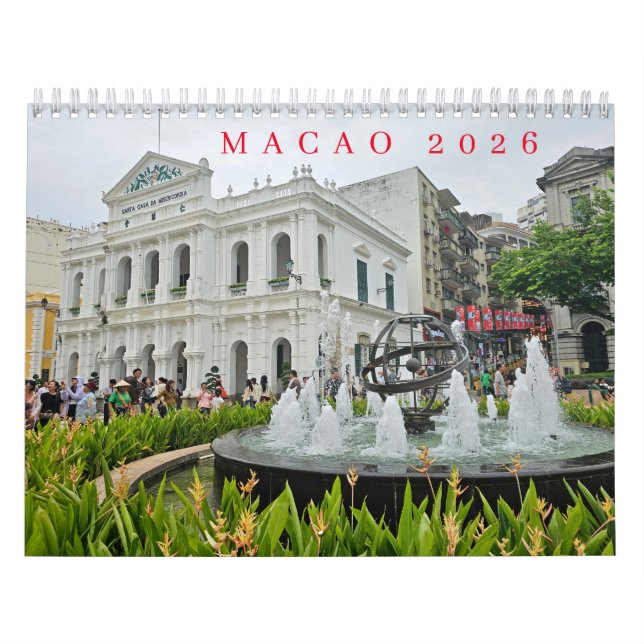 Calendrier Macao 2026 calendar (Protection)