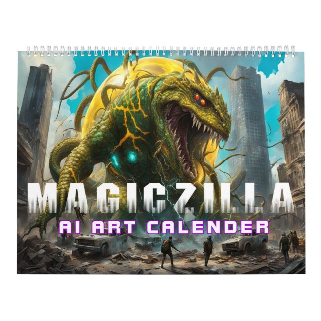 Calendrier Magiczilla AI Art (Protection)