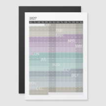Calendrier Magnétique Carte Colorée 2027