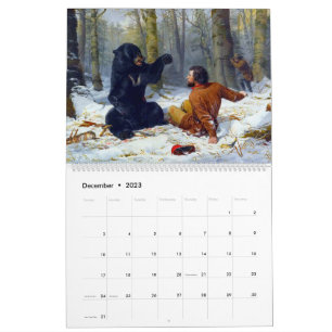 Calendrier ManCave Chasse Nature Faune Sports