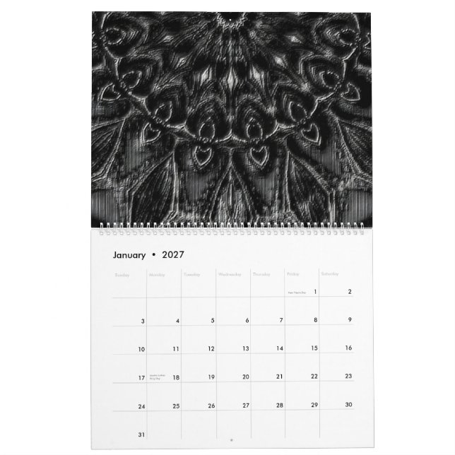 Calendrier Mandala (Jan 2027)