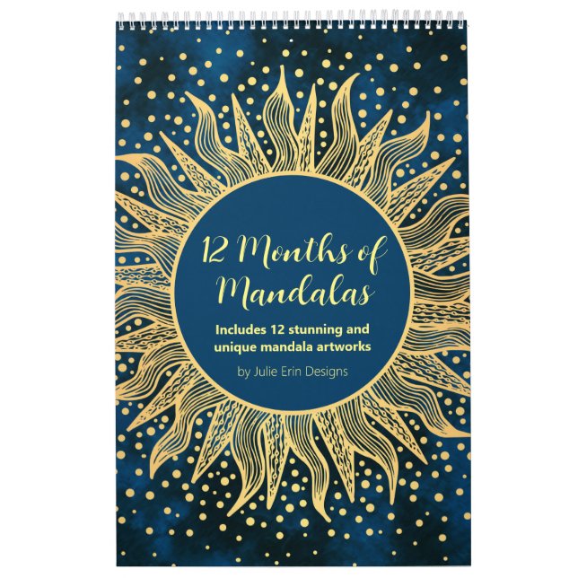 Calendrier Mandala Art Calendar - 12 mois de Mandalas (Protection)