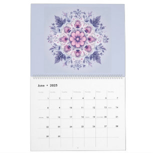 Calendrier Mandala de la série en floraison