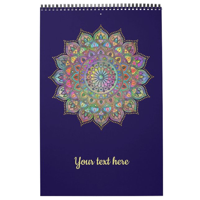Calendrier Mandala Inde Style 1 (Protection)