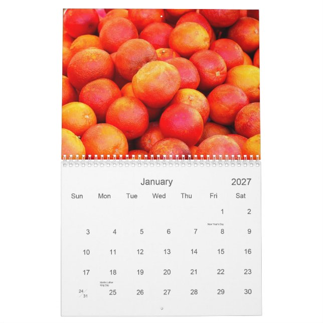 Calendrier Marché d'agriculteurs (Jan 2027)