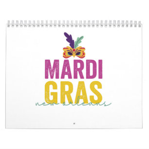 Calendrier Mardi Gras New Orleans 2024 Carnival Cadeau