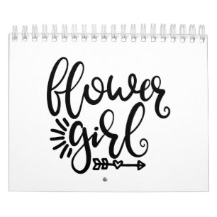 Calendrier Mariage Cool Flower Girl