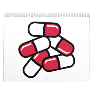 Calendrier Médecine rouge de pilules