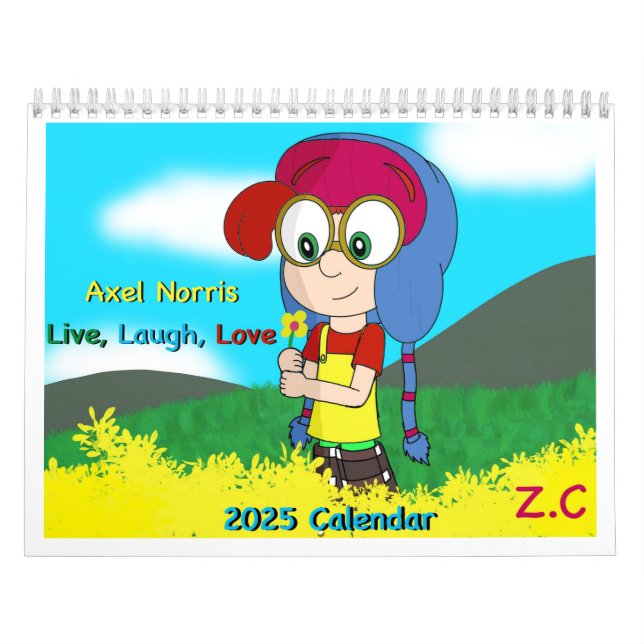 Calendrier MediumCalendar de deux pages, blanc (Protection)