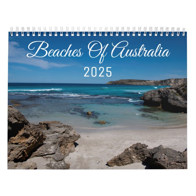 Calendrier Meilleures plages d'Australie en bas en 2025 Photo (Protection)
