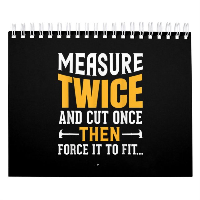 Calendrier Mens Funny Woodworking Carpenter Citation Dit Cade (Protection)