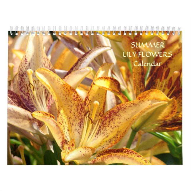 CALENDRIER MENSONGES Calendrier LILY Fleurs été (Protection)