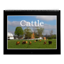 Calendrier mensuel des bétail 2017 par Thomas