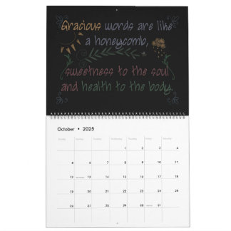 Calendrier mensuel des écritures Blackboard