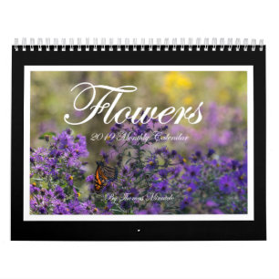 Calendrier mensuel des fleurs 2019 par Tom