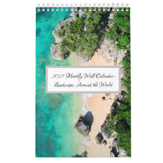 Calendrier mensuel du mur paysager 2021