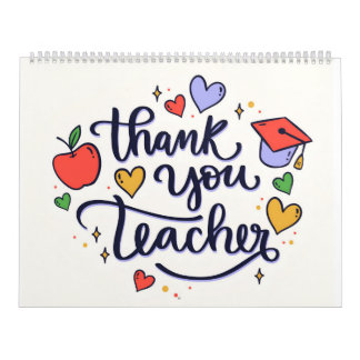 Calendrier merci professeur