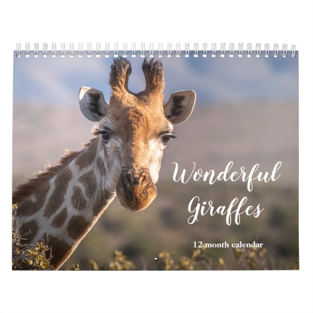 Calendrier Merveilleuses Giraffes 2026 (Protection)