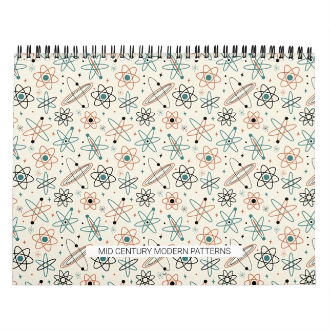 Calendrier Mid Century Modern Patterns #1 Original Art Retro (Protection)