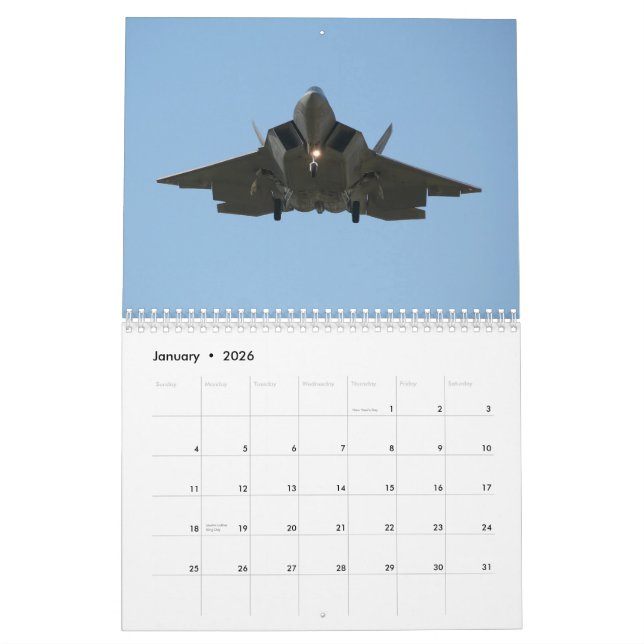 Calendrier militaire d'aviation (Jan 2026)