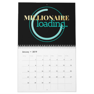 Calendrier Millionnaire chargeant 2019 avec des vacances
