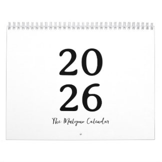 Calendrier Minimalist Clean Modern Design Calendar