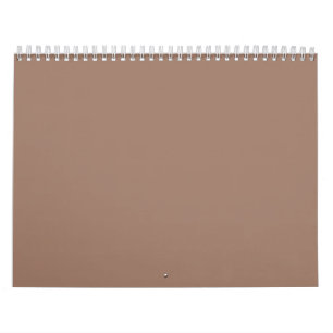 Calendrier minimaliste de la Terre Brown