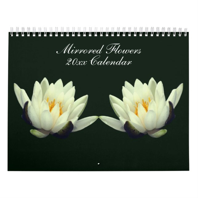 Calendrier Mirrored Flowers Photography  (Protection)