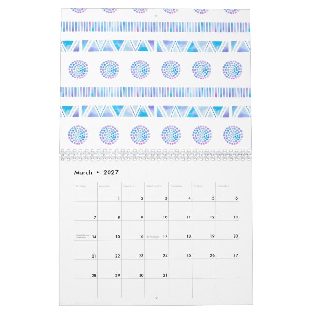 Calendrier Modèle (Mar 2027)