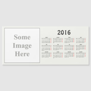 Calendrier modèle 2016