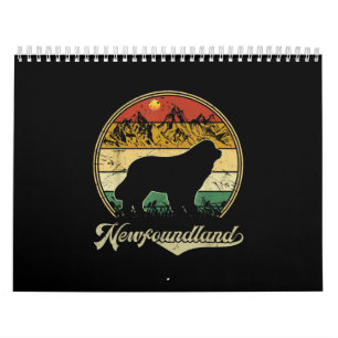 Calendrier Modèle de Terre-Neuve drôle de cadeau pour amour