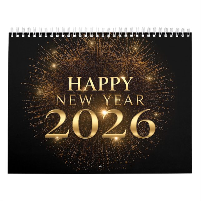 Calendrier modern new year 2026 wall calendar (Protection)