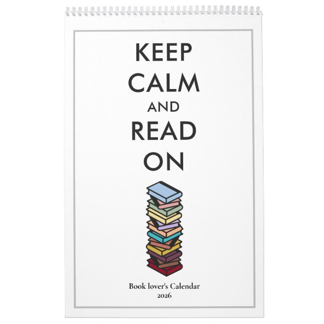 Calendrier Modern Readers Quotes Colorful Book Lovers 2026 (Protection)