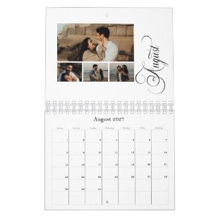 Calendrier Moderne Chic 4 Collage Photo 53 photos