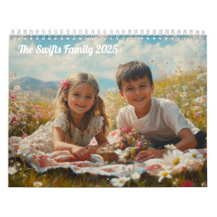Calendrier Moderne Créez vos propres photos de famille 2025 S