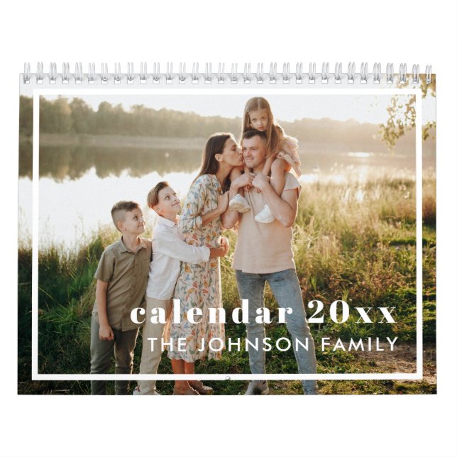 Calendrier Moderne Créez votre propre photo personnalisée 202 (Protection)