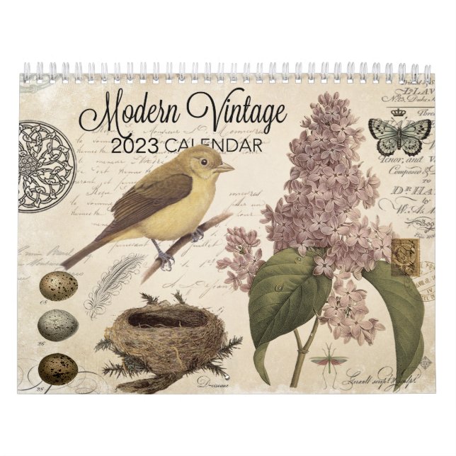 Calendrier moderne Vintage 2023 (Protection)