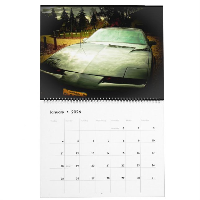 Calendrier Mon 85 Pontiac Firebird (Jan 2026)